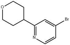 4-溴-2-(四氢-2H-吡喃-4-基)吡啶 结构式