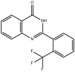4-Hydroxy-2-(2-trifluoromethylphenyl)quinazoline 结构式