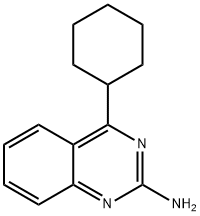 2-Amino-4-(cyclohexyl)quinazoline 结构式