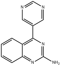 2-Amino-4-(5-pyrimidyl)quinazoline 结构式