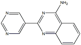 4-Amino-2-(5-pyrimidyl)quinazoline 结构式