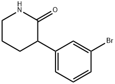 3-(3-溴苯基)哌啶-2-酮 结构式