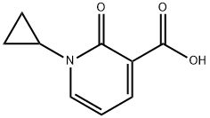 1-环丙基-2-氧代-1,2-二氢吡啶-3-羧酸 结构式