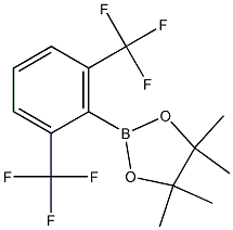 2-(2,6-BIS(TRIFLUOROMETHYL)PHENYL)-4,4,5,5-TETRAMETHYL-1,3,2-DIOXABOROLANE 结构式