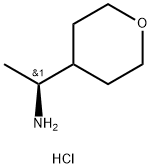(1S)-1-(噁烷-4-基)乙烷-1-胺盐酸 结构式