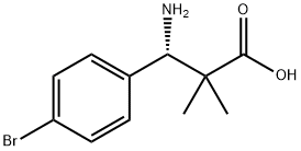 (3S)-3-AMINO-3-(4-BROMOPHENYL)-2,2-DIMETHYLPROPANOIC ACID 结构式