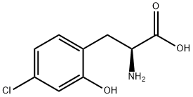 (2S)-2-AMINO-3-(4-CHLORO-2-HYDROXYPHENYL)PROPANOIC ACID 结构式