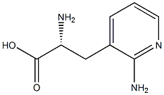 (2R)-2-AMINO-3-(2-AMINOPYRIDIN-3-YL)PROPANOIC ACID 结构式