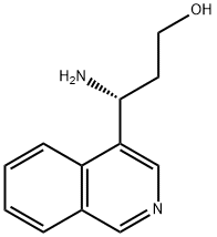 (3R)-3-AMINO-3-(4-ISOQUINOLYL)PROPAN-1-OL 结构式