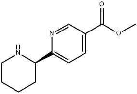 METHYL 6-((2R)-2-PIPERIDYL)PYRIDINE-3-CARBOXYLATE 结构式