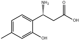 (3R)-3-AMINO-3-(2-HYDROXY-4-METHYLPHENYL)PROPANOIC ACID 结构式