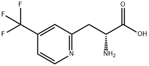 (2R)-2-AMINO-3-[4-(TRIFLUOROMETHYL)PYRIDIN-2-YL]PROPANOIC ACID 结构式