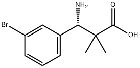 (3S)-3-AMINO-3-(3-BROMOPHENYL)-2,2-DIMETHYLPROPANOIC ACID 结构式