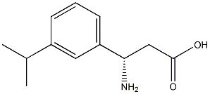 (S)-3-氨基-3-(3-异丙基苯基)丙酸 结构式