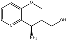 (3R)-3-AMINO-3-(3-METHOXY(2-PYRIDYL))PROPAN-1-OL 结构式