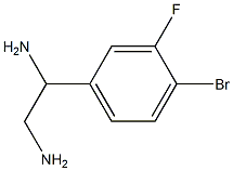1-(4-BROMO-3-FLUOROPHENYL)ETHANE-1,2-DIAMINE 结构式