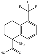 1-AMINO-5-(TRIFLUOROMETHYL)-1,2,3,4-TETRAHYDRONAPHTHALENECARBOXYLIC ACID 结构式