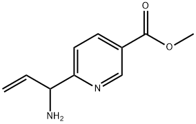 METHYL 6-(1-AMINOPROP-2-ENYL)PYRIDINE-3-CARBOXYLATE 结构式