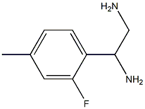 1-(2-FLUORO-4-METHYLPHENYL)ETHANE-1,2-DIAMINE 结构式