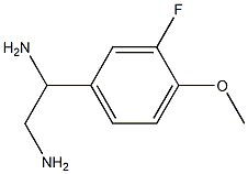 1-(3-FLUORO-4-METHOXYPHENYL)ETHANE-1,2-DIAMINE 结构式