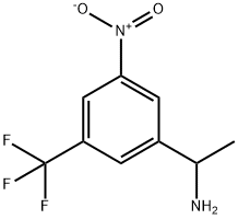 1-[3-硝基-5-(三氟甲基)苯基]乙胺 结构式