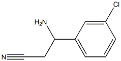 3-AMINO-3-(3-CHLOROPHENYL)PROPANENITRILE 结构式