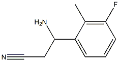 3-AMINO-3-(3-FLUORO-2-METHYLPHENYL)PROPANENITRILE 结构式