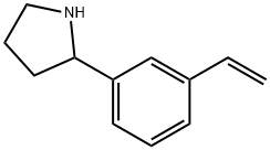 2-(3-VINYLPHENYL)PYRROLIDINE 结构式