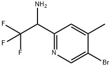 1-(5-BROMO-4-METHYL(2-PYRIDYL))-2,2,2-TRIFLUOROETHYLAMINE 结构式