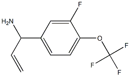 1-[3-FLUORO-4-(TRIFLUOROMETHOXY)PHENYL]PROP-2-ENYLAMINE 结构式