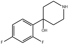 4-(2,4-二氟苯基)哌啶-4-醇 结构式