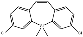 3,7-二氯-5,5-二甲基-5H-二苯并[B,F]SILEPINE 结构式