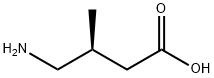 (3S)-3-Methyl-4-aminobutanoic acid 结构式