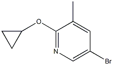 5-溴-2-环丙氧基-3-甲基吡啶 结构式