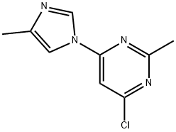 4-chloro-2-methyl-6-(1H-4-methylimidazol-1-yl)pyrimidine 结构式