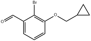 2-Bromo-3-cyclopropylmethoxybenzaldehyde 结构式