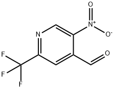 2-三氟甲基-5-硝基异烟醛 结构式