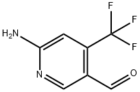 6-氨基-4-(三氟甲基)烟醛 结构式