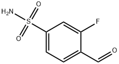 3-氟-4-甲酰基苯磺酰胺 结构式