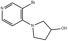 1-(3-BROMOPYRIDIN-4-YL)PYRROLIDIN-3-OL 结构式