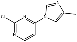 2-CHLORO-4-(4-METHYL-1H-IMIDAZOL-1-YL)PYRIMIDINE 结构式