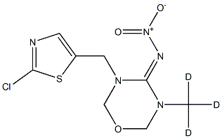 噻虫嗪-D3 结构式