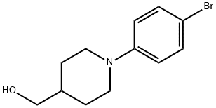 (1-(4-溴苯基)哌啶-4-基)甲醇 结构式