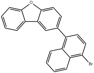 Dibenzofuran, 2-(4-bromo-1-naphthalenyl)-