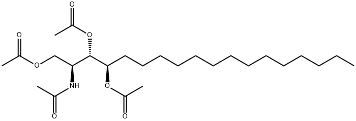 Acetamide, N-[(1S,2S,3R)-2,3-bis(acetyloxy)-1-[(acetyloxy)methyl]heptadecyl]- 结构式