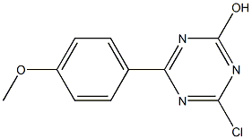2-Chloro-4-(4-methoxyphenyl)-6-hydroxy-1,3,5-triazine 结构式