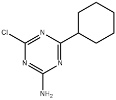 4-氯-6-环己基-1,3,5-三嗪-2-胺 结构式