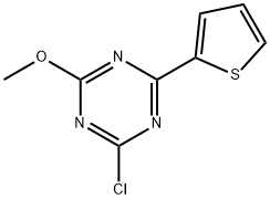 2-Chloro-4-(2-thienyl)-6-methoxy-1,3,5-triazine 结构式