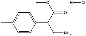 methyl 3-amino-2-(4-methylphenyl)propanoate hydrochloride 结构式