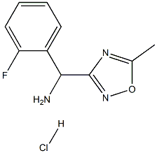 (2-氟苯基)(5-甲基-1,2,4-噁二唑-3-基)甲胺盐酸 结构式